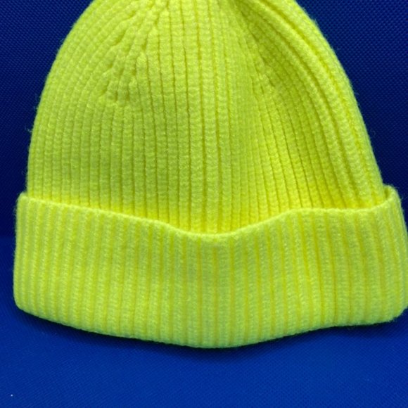 Lime Green Wool Fisherman Beanie - Picture 1 of 11